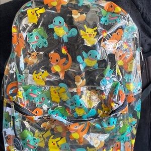 Clear PVC Pokémon backpack